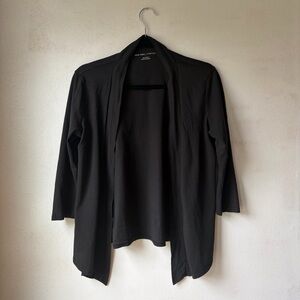 Black Open Front Cardigan Size S